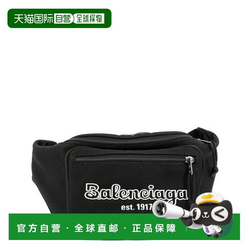 BALENCIAGA 女士斜挎包 4823899TY2R1000 SS2020黑色 腰包