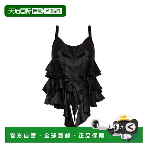 BALMAIN 女士背心吊带 HF1AD102MI43EAP AW2026 黑色性感