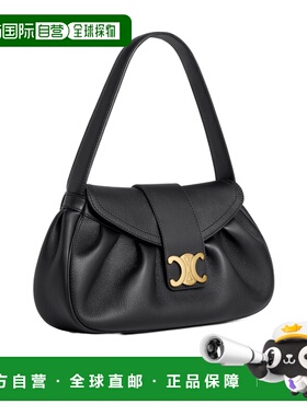 CELINE 女士手提包 115633FDU38NO AW2024 黑色 中号 POLLY 手提