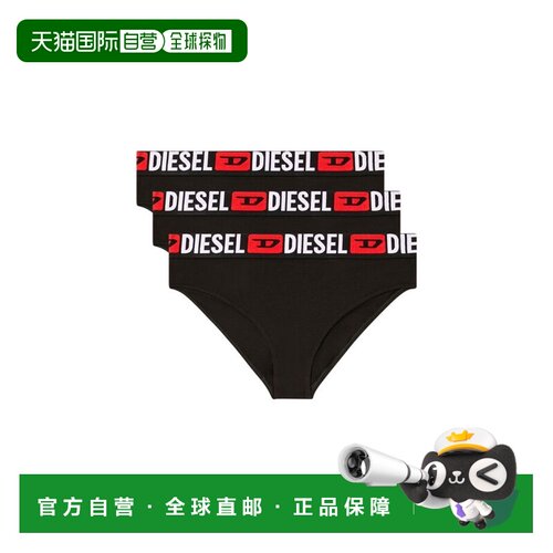 DIESEL 女士内裤 A175180NJAPE4101 CO 黑色 3-PACK SLIP 