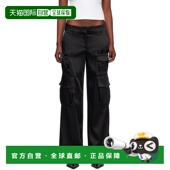 潮奢 长裤 off 女士 1h可退 Toybox white 黑色 OWCF017S24FAB003