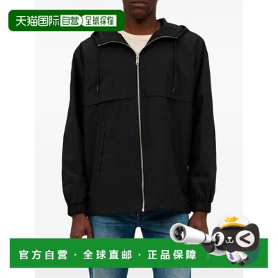 A.P.C. 男士外套 PSALQH32053LZZ SS2026 黑色 Iggy 连帽防风外套