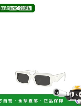 PRADA 男士太阳镜 PR27ZS17K08Z SS2024 白色 徽标太阳镜普拉达