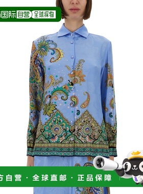 ETRO 女士衬衫 WRIA0019AK774X0885 SS2025 蓝色 Paisley Print S