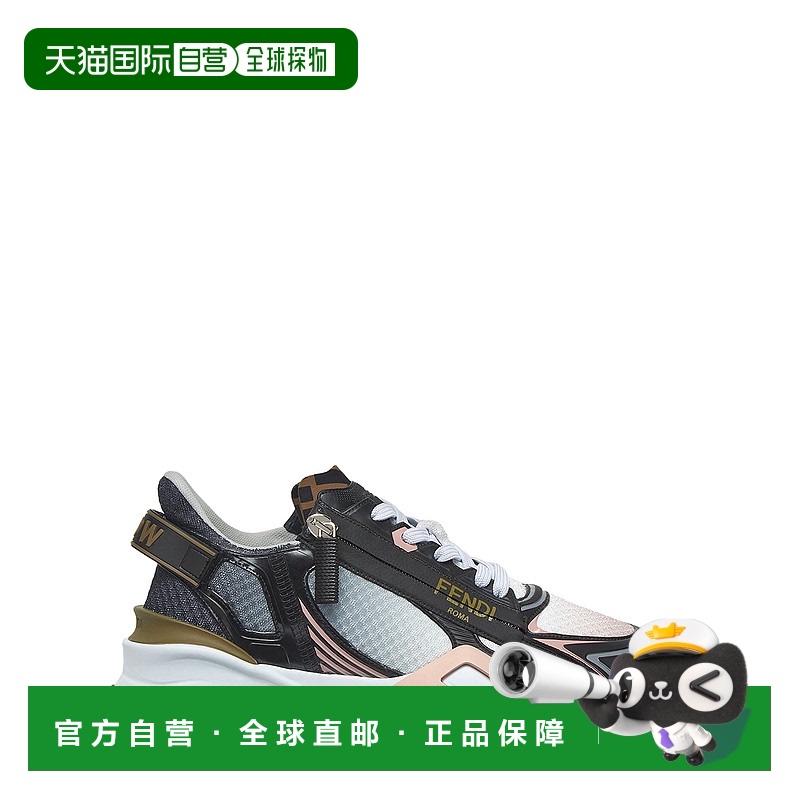 1h可退 FENDI 女士运动鞋 8E8570AOSEF1PZ1 SS2025 黑色 Flow 徽