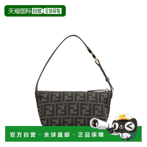 FENDI 女士手拿包 8BS124B17AF14YN AW2026 棕色 VANITY POUCH SM