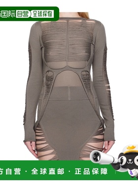 RICK OWENS 女士针织毛衣 SS2025长袖针织衫 RO01E7616KGRIDM34