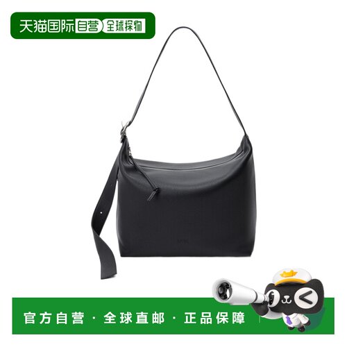 LOEWE 男士单肩包 BB22003X011100 AW2026 黑色 拉链单肩包斜挎包