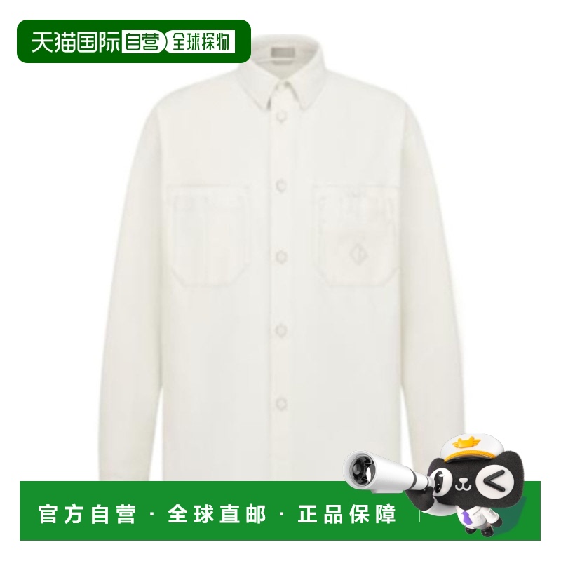1h可退 DIOR 男士夹克 593D581A3011C080 SS2025 白色 牛仔外套