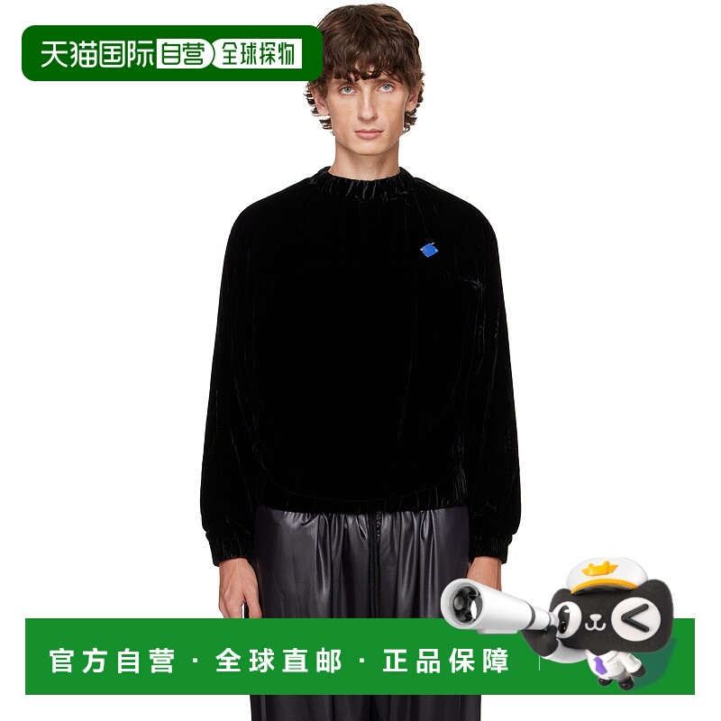 1h可退 潮奢 ADER Error 男士 黑色套头衫 BN01FWSW0101BK