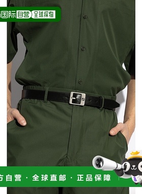 FENDI 男士腰带 7C0536ATVVF1Q2A SS2025 黑色 Leather Belt皮带