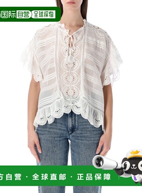 潮奢 ISABEL MARANT 女士 Marant Étoile Payton 蕾丝上衣衬衫 HT