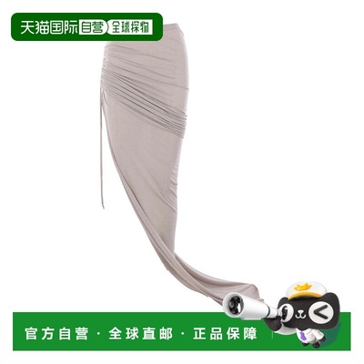 1h可退 RICK OWENS 女士半身裙 RP02E4359JR08 AW2025 白色羊毛