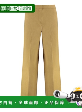 PINKO 女士打底裤袜 104929A0IMC68 SS2025 浅棕色 Linen trouser