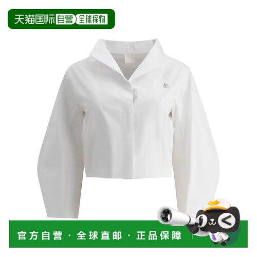GIVENCHY 女士衬衫 BW61CK15JT100 SS2025 白色 White poplin shi