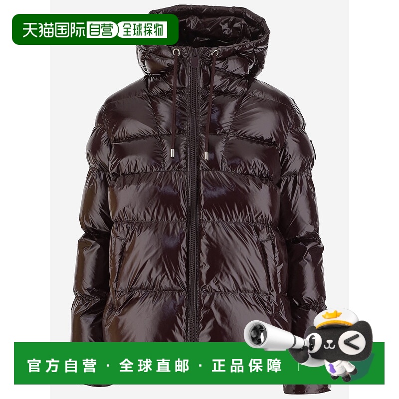 PINKO 女士羽绒服 101597A2P7RR7 AW2025 酒红色 Eleodoro Down J