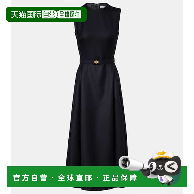 1h可退 潮奢 Burberry 巴宝莉 女士 威尔士王子格纹羊毛中长连衣