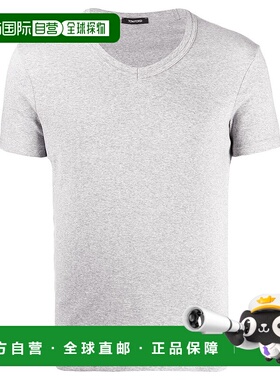 1h可退 TOM FORD 男士T恤 T4M091040020 SS2025 灰色汤姆福特