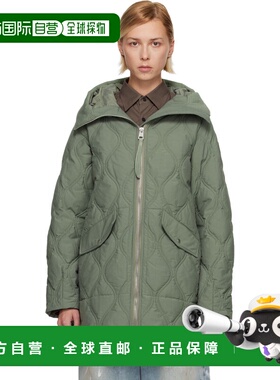 1h可退 潮奢 Canada Goose 加拿大鹅 女士 绿色 Alessia 羽绒大衣