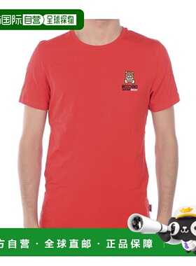 1h可退 MOSCHINO 男士T恤 A19058133ROSSORED SS2022 红色男装