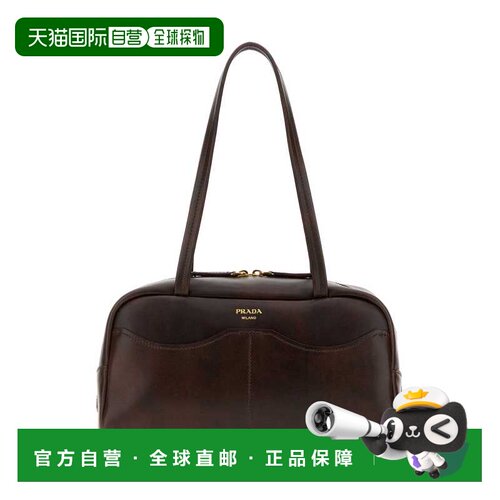 PRADA 女士手提包 1BB1652ZQ6F0324 SS2026 棕色 Dark brown leat