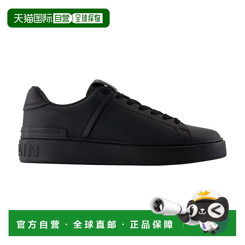 1h可退 BALMAIN 男士运动鞋 FM1VI288LVTR AW2025 黑色 Balmain B