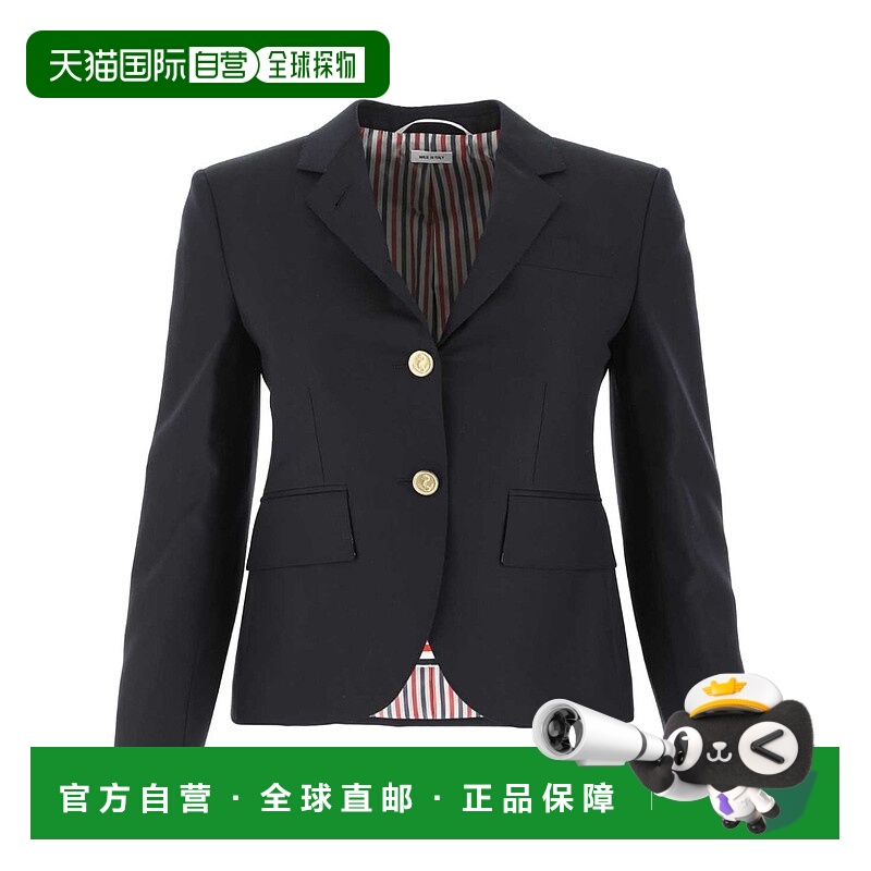 1h可退 THOM BROWNE 女士外套 FBC010V00626415NAVY AW2024羊毛