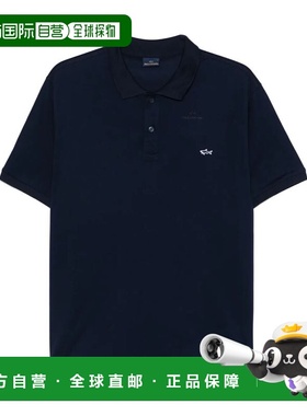 PAUL&SHARK 男士POLO衫 C0P1238013 SS2025 蓝色 LOGO-EMBROIDERE