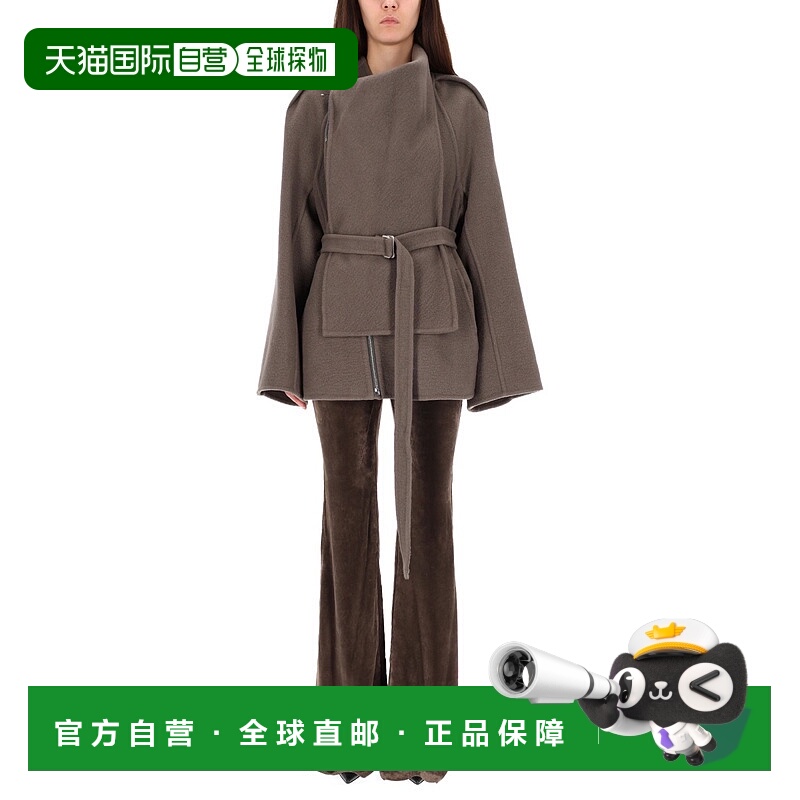 1h可退 RICK OWENS 女士大衣 RO02E4786DDR34 AW2025 灰色