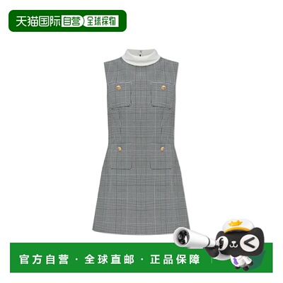 1h可退 SELF-PORTRAIT 女士连衣裙 PF25016SBW0BLACKANDWHITE