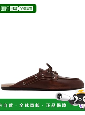 MIU MIU 女士凉鞋 5D455E3F33F005F0038 CO 棕色 圆头穆勒鞋