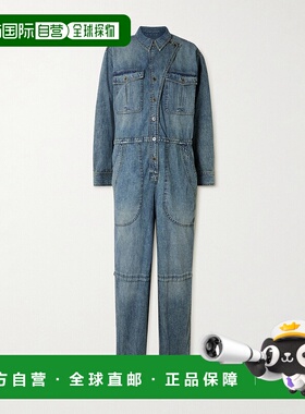 1h可退 潮奢 ISABEL MARANT 女士 Nadia 牛仔连体裤 CB0088FAB1H0
