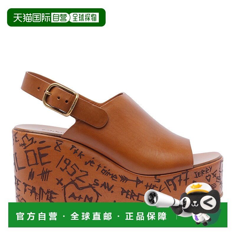 CHLOÉ 女士休闲鞋 C25U10GLU27T CO 棕色 Wedge sandals