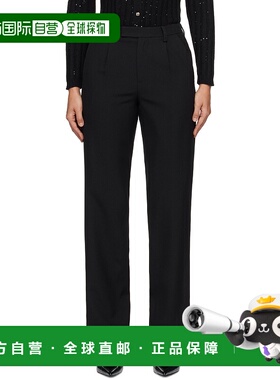 1h可退 潮奢 SHUSHU TONG 女士 黑色 Straight-Leg 长裤 MWDDTR01