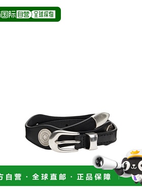 OUR LEGACY 男士腰带 A4258WS AW2025 黑色 波浪腰带皮带