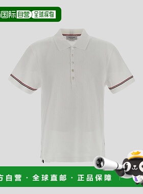 THOM BROWNE 男士T恤 MJP138A07999100 AW2022 白色短袖
