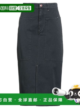 潮奢 ISABEL MARANT 女士 牛仔半身裙 black黑色 舒适时尚
