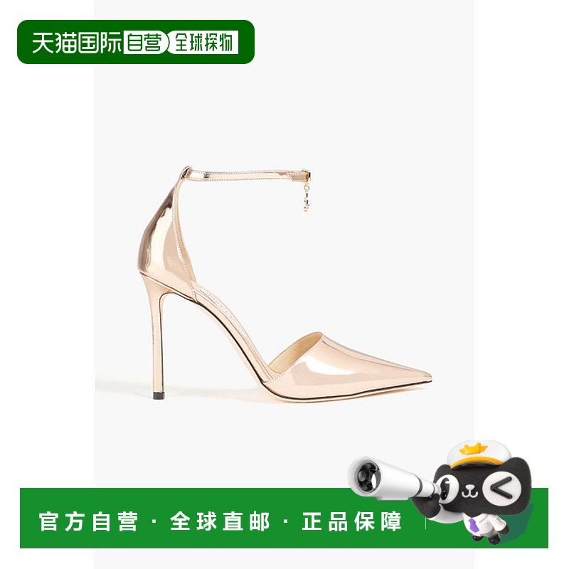 1h可退 潮奢 Jimmy Choo 周仰杰 女士 Leni 100 精饰金属感皮质浅
