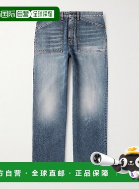 1h可退 潮奢 Givenchy 纪梵希 男士 蓝色 Loose Fit 牛仔裤 BM51J