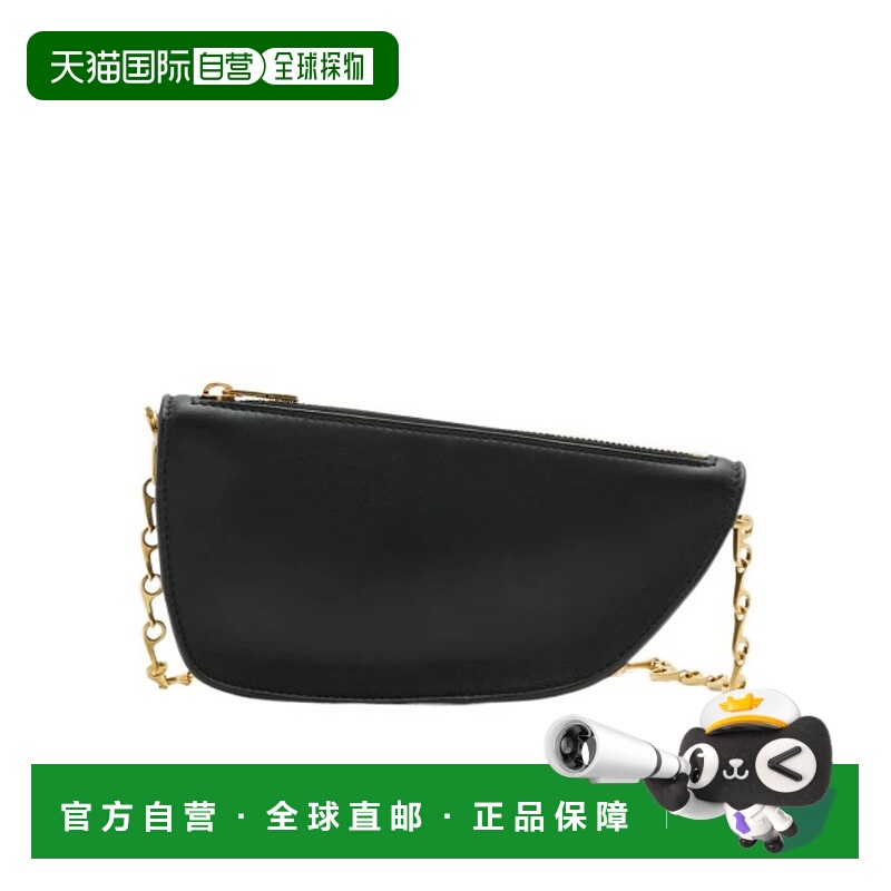 BURBERRY 女士斜挎包 80798561 SS2024 黑色 Shield微型斜挎包