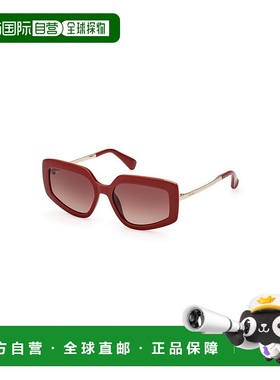 1h可退 MAX MARA 男士太阳镜 MM006966F AW2025 红色