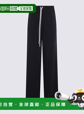 RICK OWENS 女士休闲裤 AW2025 RP02E4304HY09卫裤阔腿裤 黑色