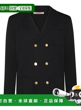 【99新未使用】VALENTINO 男士外套 3V3KA02W9GL0NO CO 黑色开衫