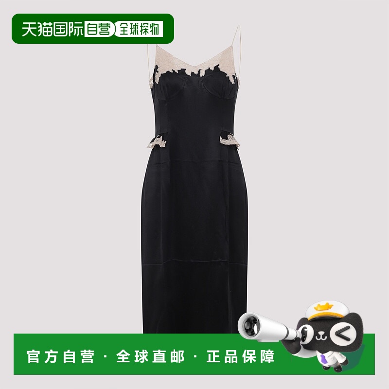 1h可退 PRADA 女士连衣裙 P3Q32SOOO170QF0002 AW2025 黑色普拉达