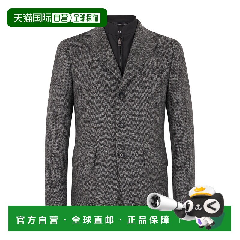 香港直邮BOSS 男士西服 50572013030 AW2026 灰色【付后1h可退】