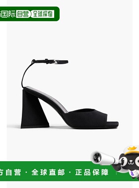 1h可退 潮奢 The Attico 女士 Piper 绸缎凉鞋 231WS599V015100BL