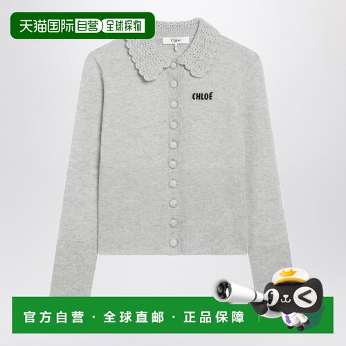 CHLOÉ 女士针织衫 CH26SMC0353000N SS2026 灰色 LONG SLEEVE CAR