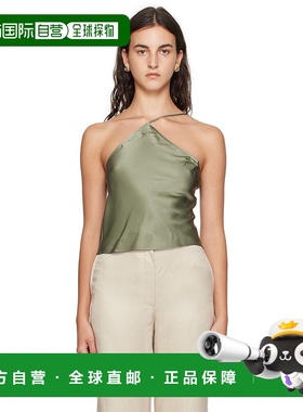 1h可退 潮奢 ANINE BING 女士 绿色 Mandy 吊带背心 A072793340