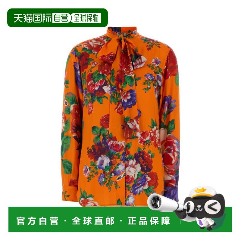 MOSCHINO 女士衬衫 A021505632124 SS2026 花色 Printed satin sh