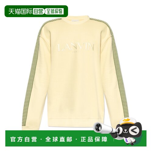 1h可退 奢淘 Lanvin 徽标卫衣 男 RMSS0004J212长袖夹克帽衫